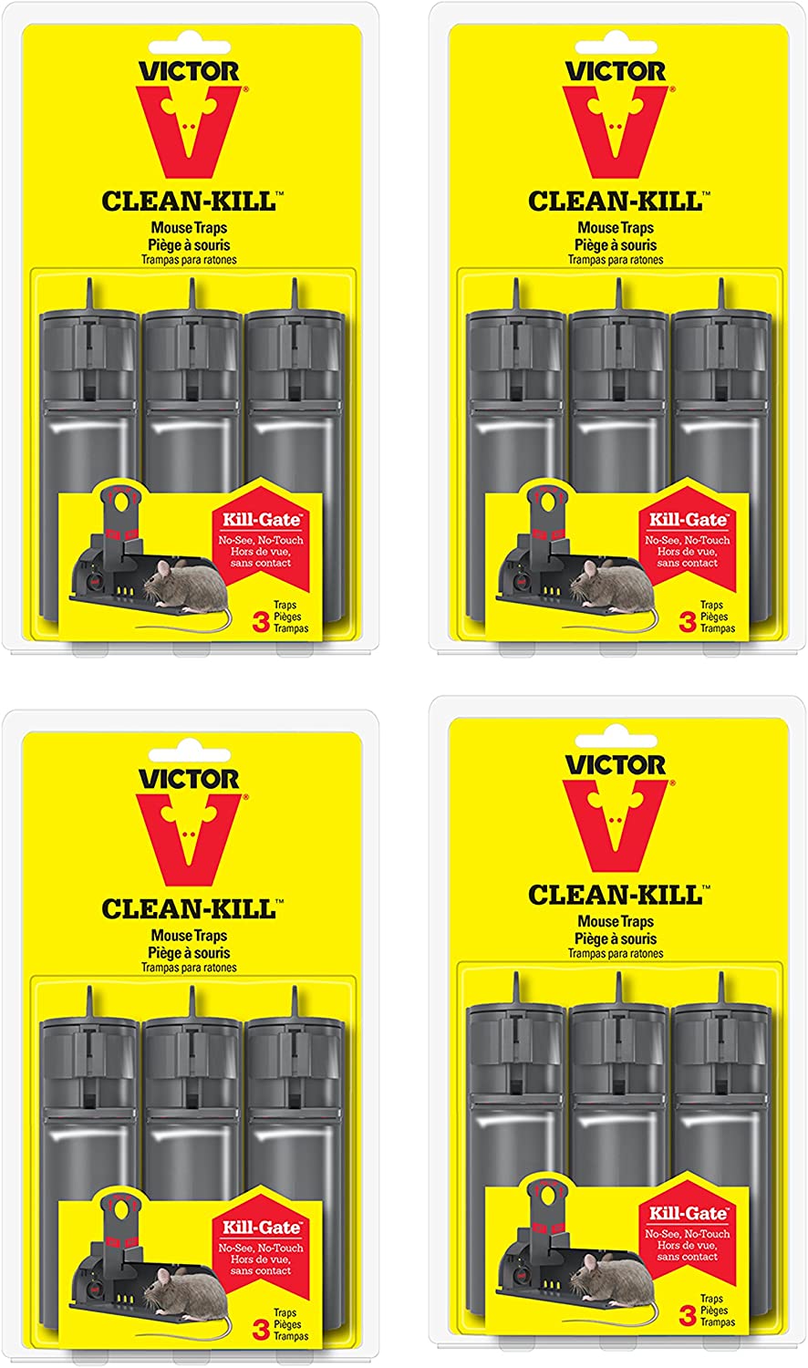Victor Clean Kill Mouse Trap (Pack of 12)