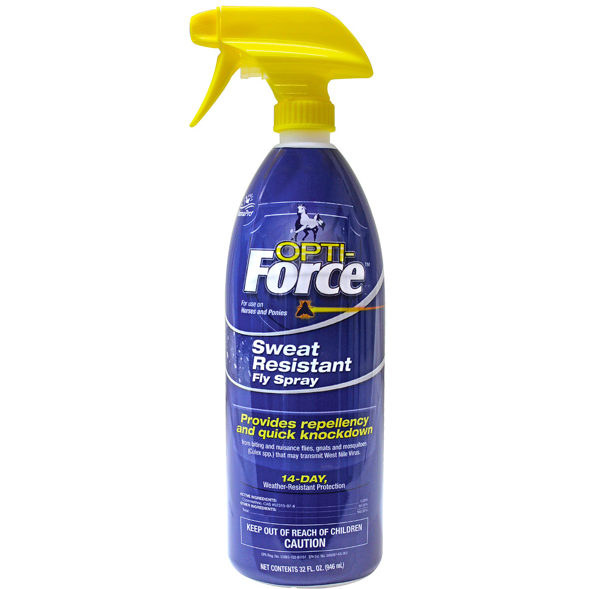 MannaPro Opti-Force Sweat Resistant Fly Spray 32 oz.