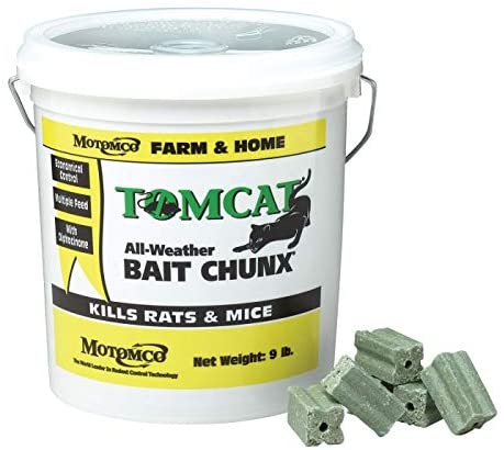 Motomco 144212 Tomcat All Weather Bait Chunx, 4 Lb, Brown/A