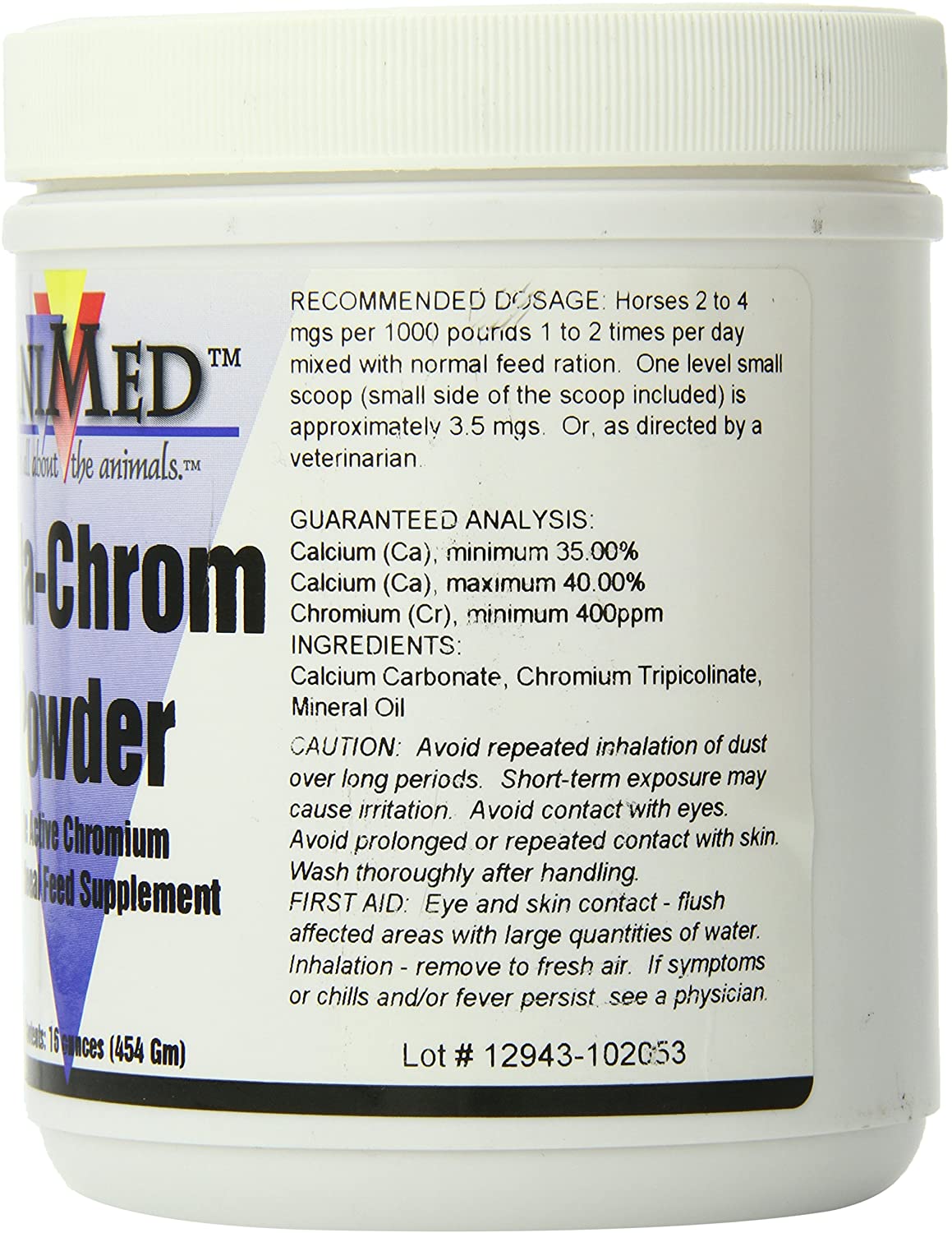 AniMed Acta-Chrom Powder Supplement for Horses 16-Ounce