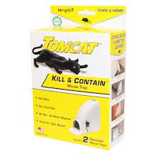 Motomco Tomcat Kill And Contain Mouse Trap( Contains 2 disposable mouse traps)