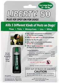 Liberty 50 Plus IGR Spot-on For Dogs (Large Dogs 33 to 66 LBS)