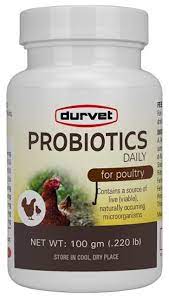 Durvet Probiotics Daily (Poultry) Net Weight: 100gm (.220 lb.)